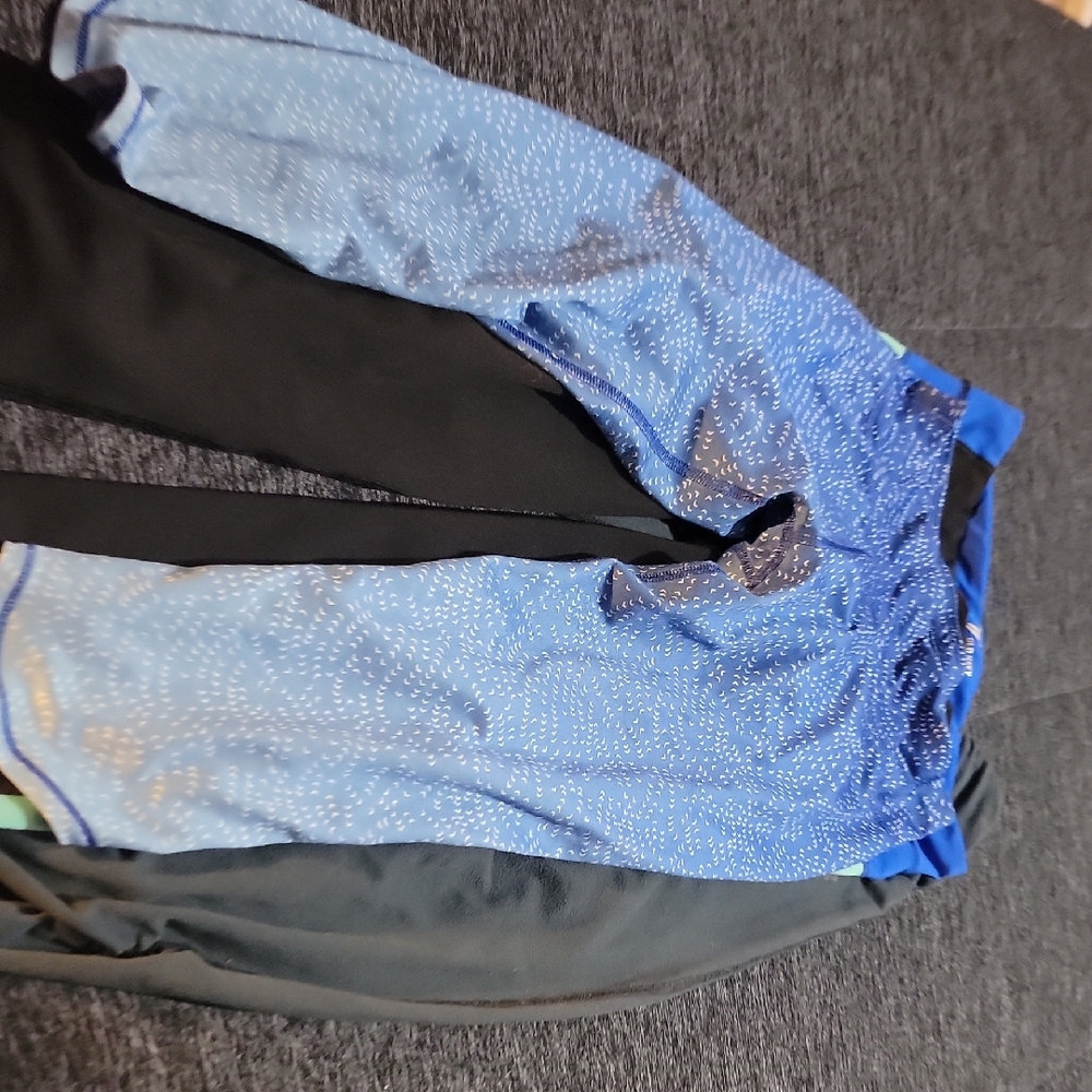 Columbia Blue and Black Patterned Pants
